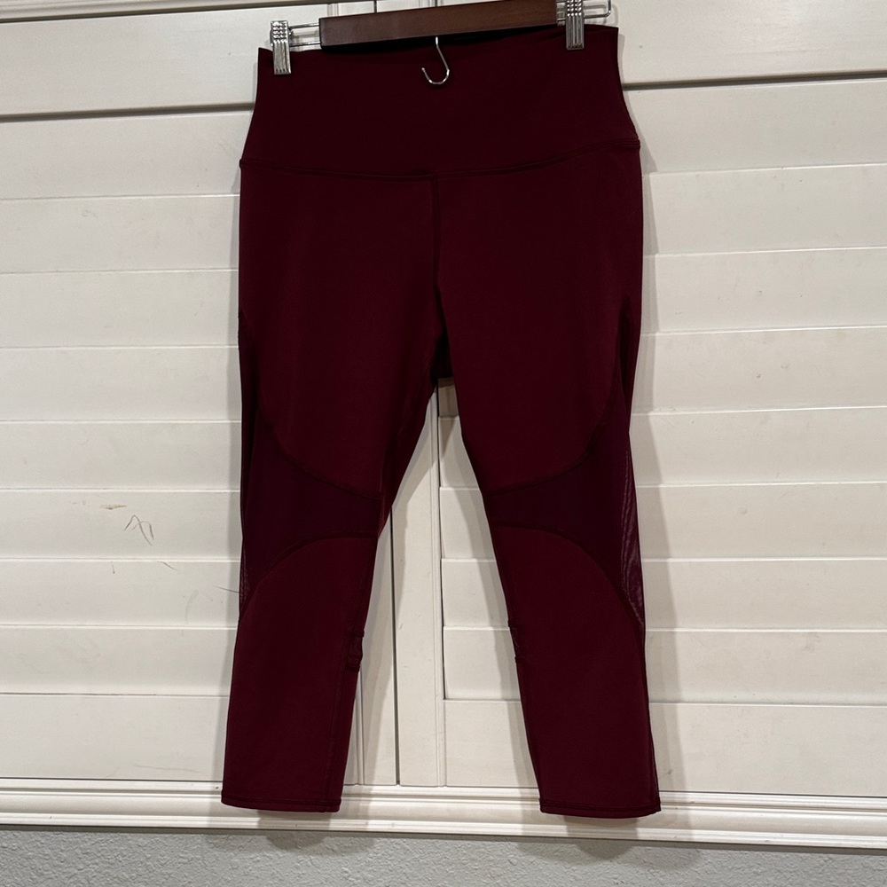 ALO Yoga High-Waist Burgundy Leggings